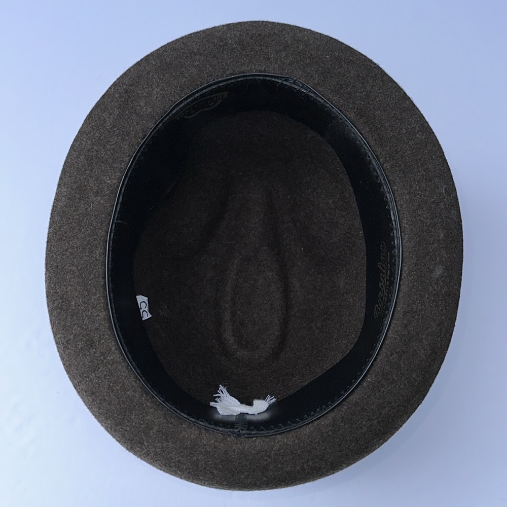 BORSALINO Grand Prix Paris 1900 Italian Vintage Fur Felt Mens Fedora Hat - Picture 7 of 13